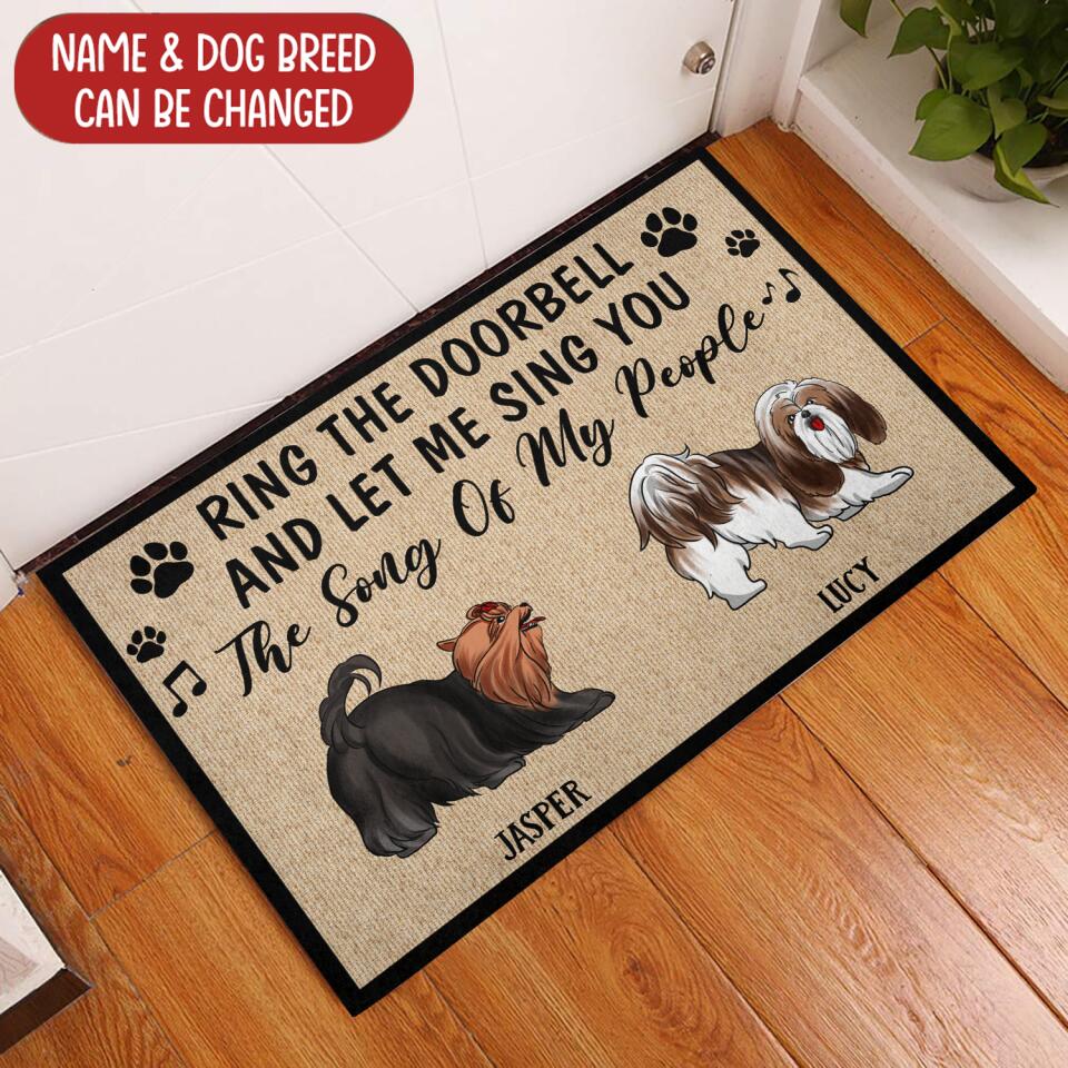 Ring The Doorbell And Let Me Sing You The Song Of My People - Personalized Doormat