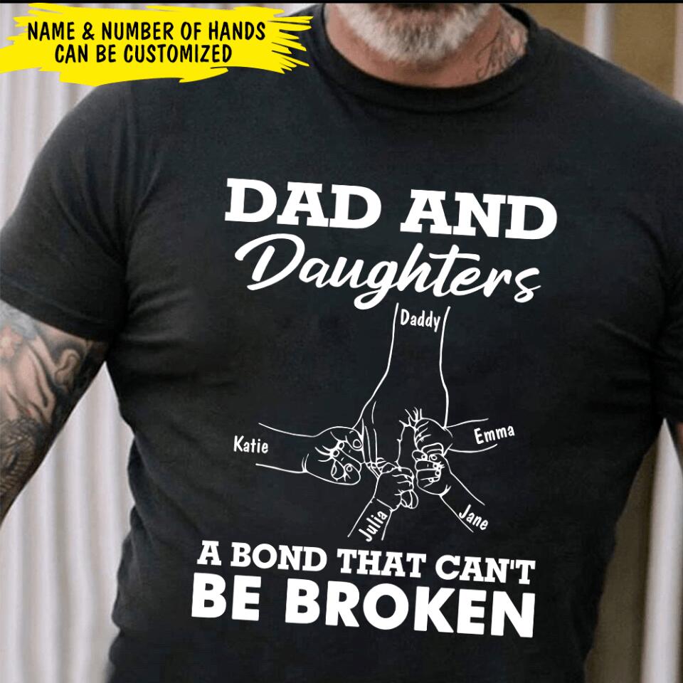 Dad &amp; Son A Bond That Can't Be Broken - Personalized T-Shirt
