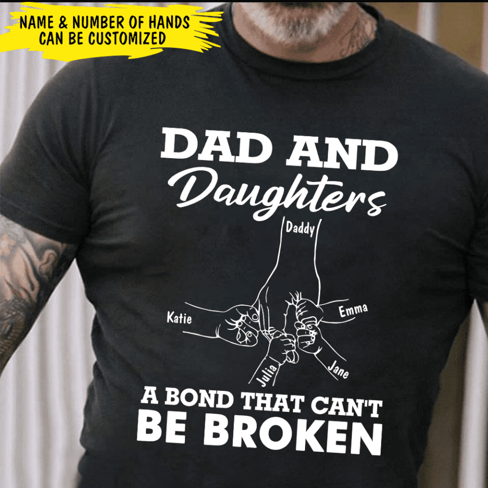 Dad &amp; Son A Bond That Can&#39;t Be Broken - Personalized T-Shirt