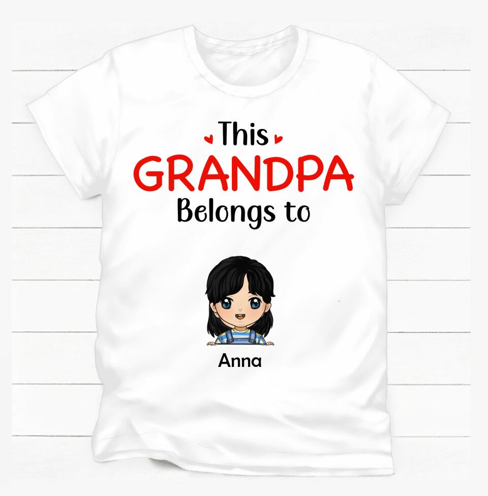 This Papa belongs to - Personalized T-shirt, Gift For Dad