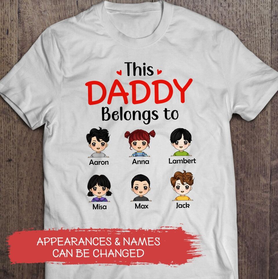 This Papa belongs to - Personalized T-shirt, Gift For Dad