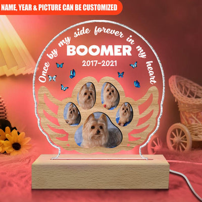 Once By My Side Forever In My Heart - Personalized Acrylic Lamp