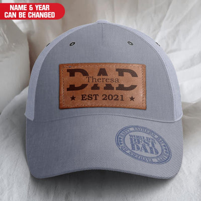 Happy Father's Day To Word's Best Dad - Personalized Classic Cap, Gift For Dad
