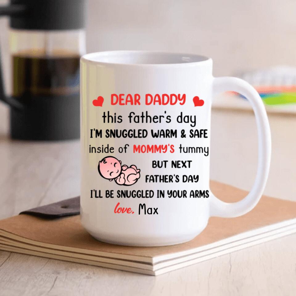Pregnancy Gift for Dad To Be - Personalized Mug for Father's Day, First Father's Day Gift