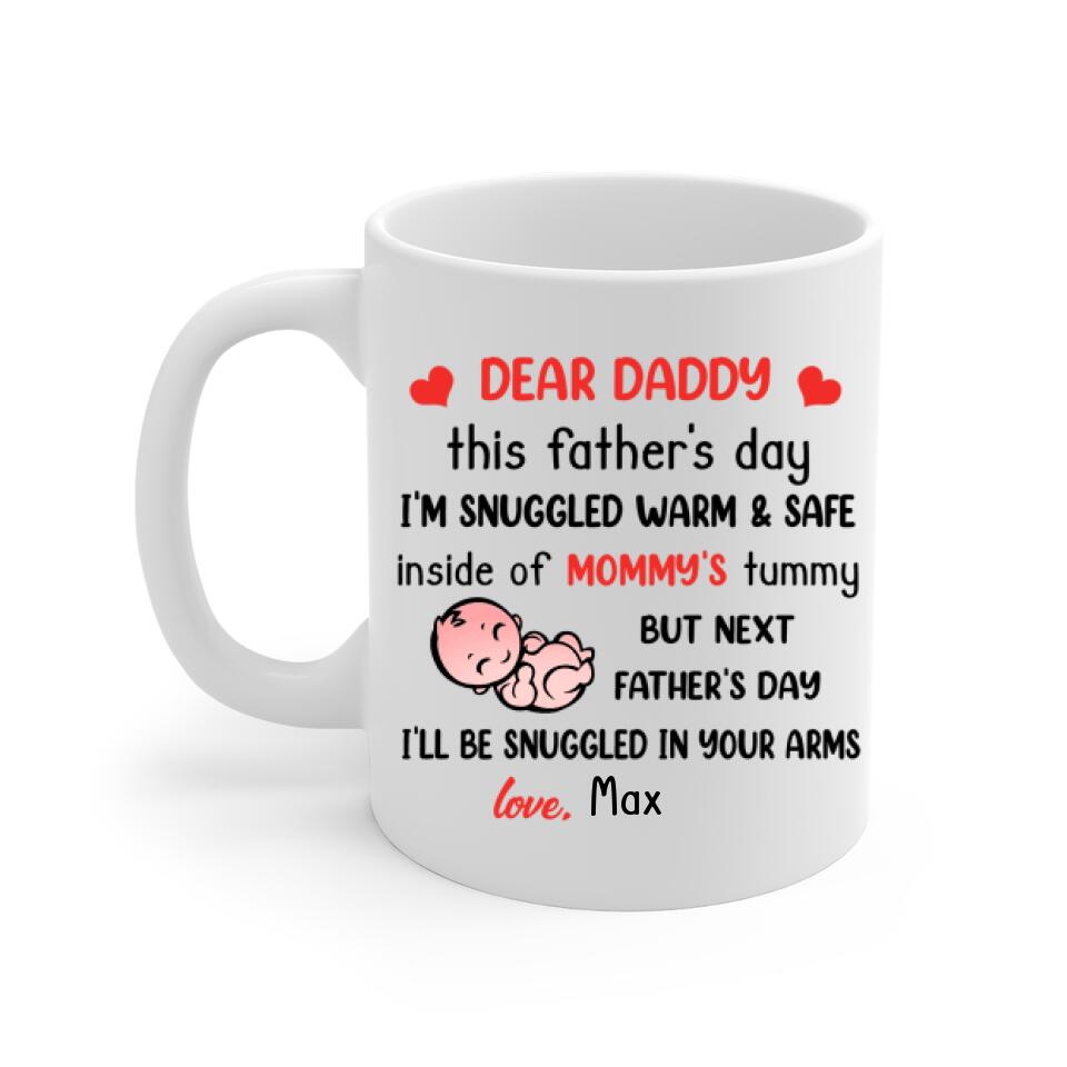 Pregnancy Gift for Dad To Be - Personalized Mug for Father's Day, First Father's Day Gift