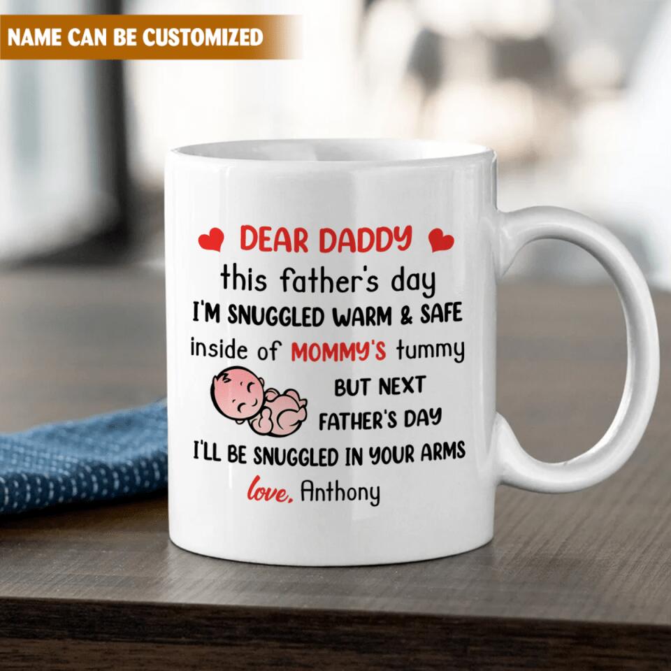 Pregnancy Gift for Dad To Be - Personalized Mug for Father's Day, First Father's Day Gift