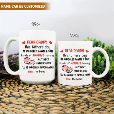 Pregnancy Gift for Dad To Be - Personalized Mug for Father's Day, First Father's Day Gift