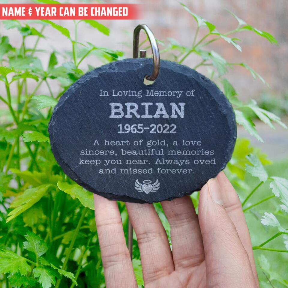 Personalized Memorial Plaque and Hook, Thoughtful Garden Gift, Bereavement Gift, Garden Memorial, Sympathy Gift