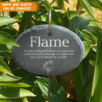 Personalized Horse Memorial Plaque, Grave Decoration, Heart Memorial Marker, In Memory Of, Sympathy Gift, Garden Memorial