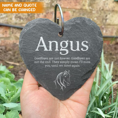 Personalized Horse Memorial Plaque, Grave Decoration, Heart Memorial Marker, In Memory Of, Sympathy Gift, Garden Memorial