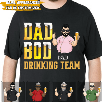Dad Bod Drinking Team - Personalized T-Shirt
