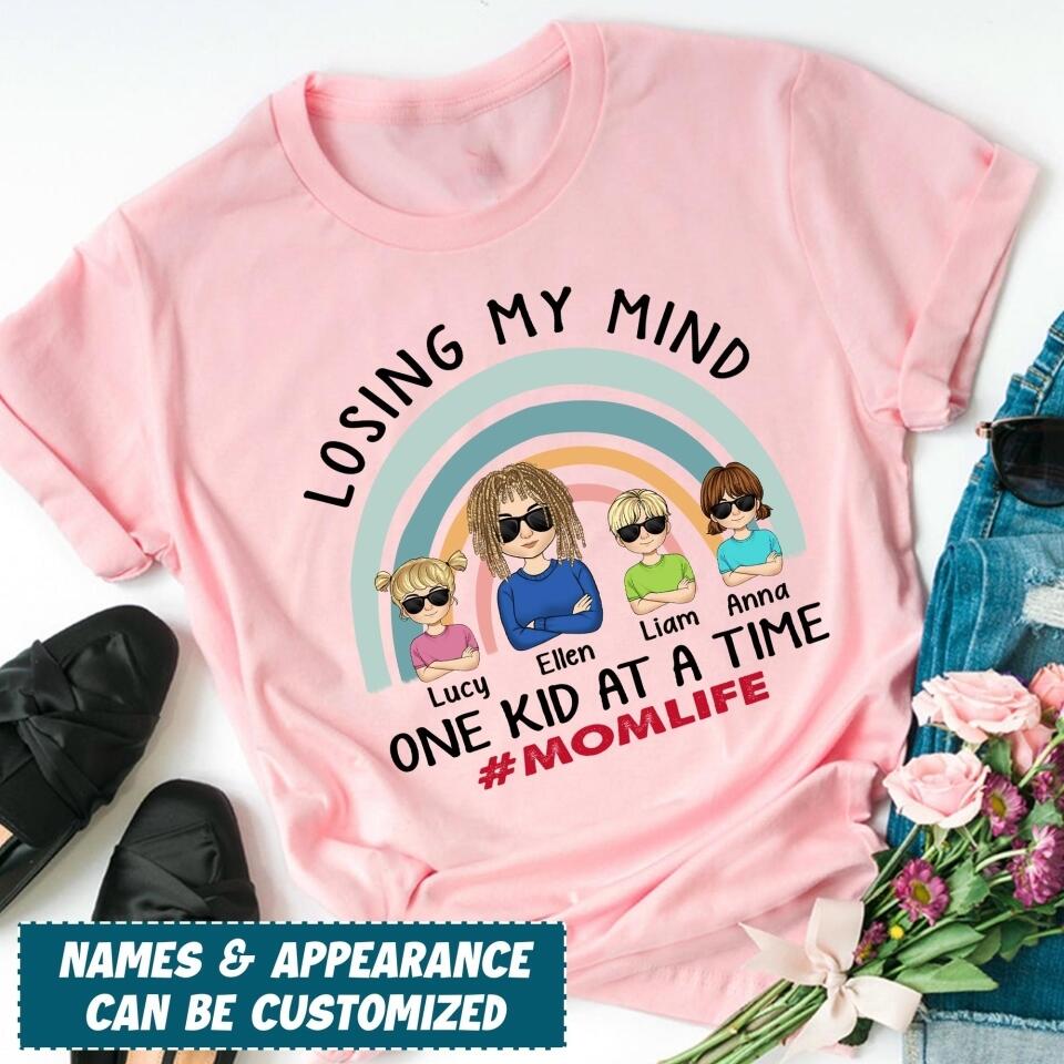 Losing My Mind One Kid At A Time - Personalized T-shirt