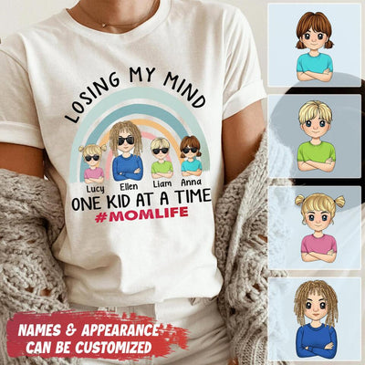 Losing My Mind One Kid At A Time - Personalized T-shirt