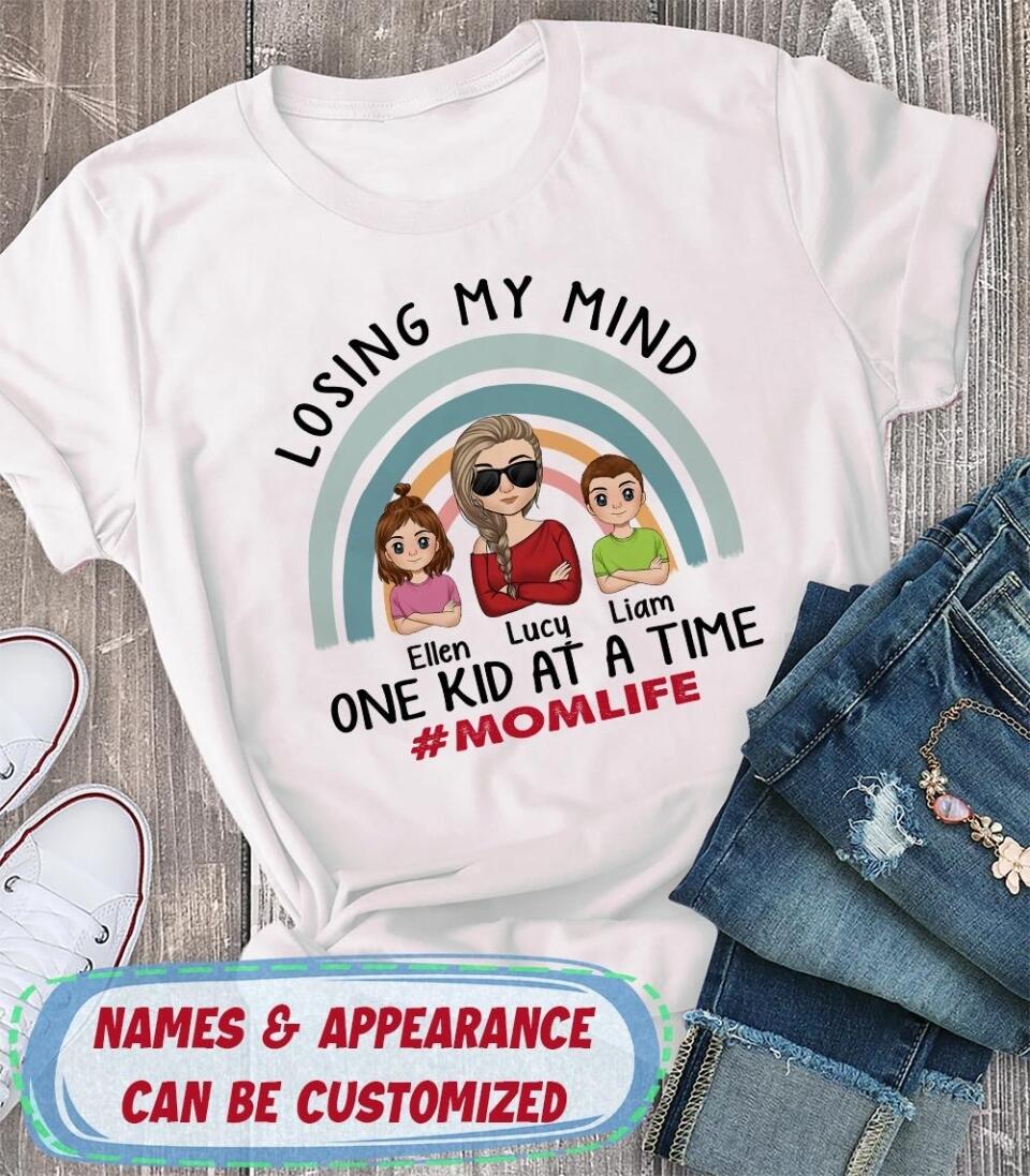 Losing My Mind One Kid At A Time - Personalized T-shirt