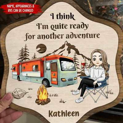 I Think I'm Quite Ready For Another Adventure - Personalized Door Sign