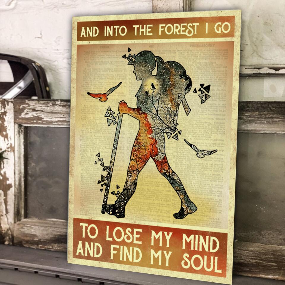 And Into The Forest I Go- Personalized Metal Sign, Gift Camping Lover
