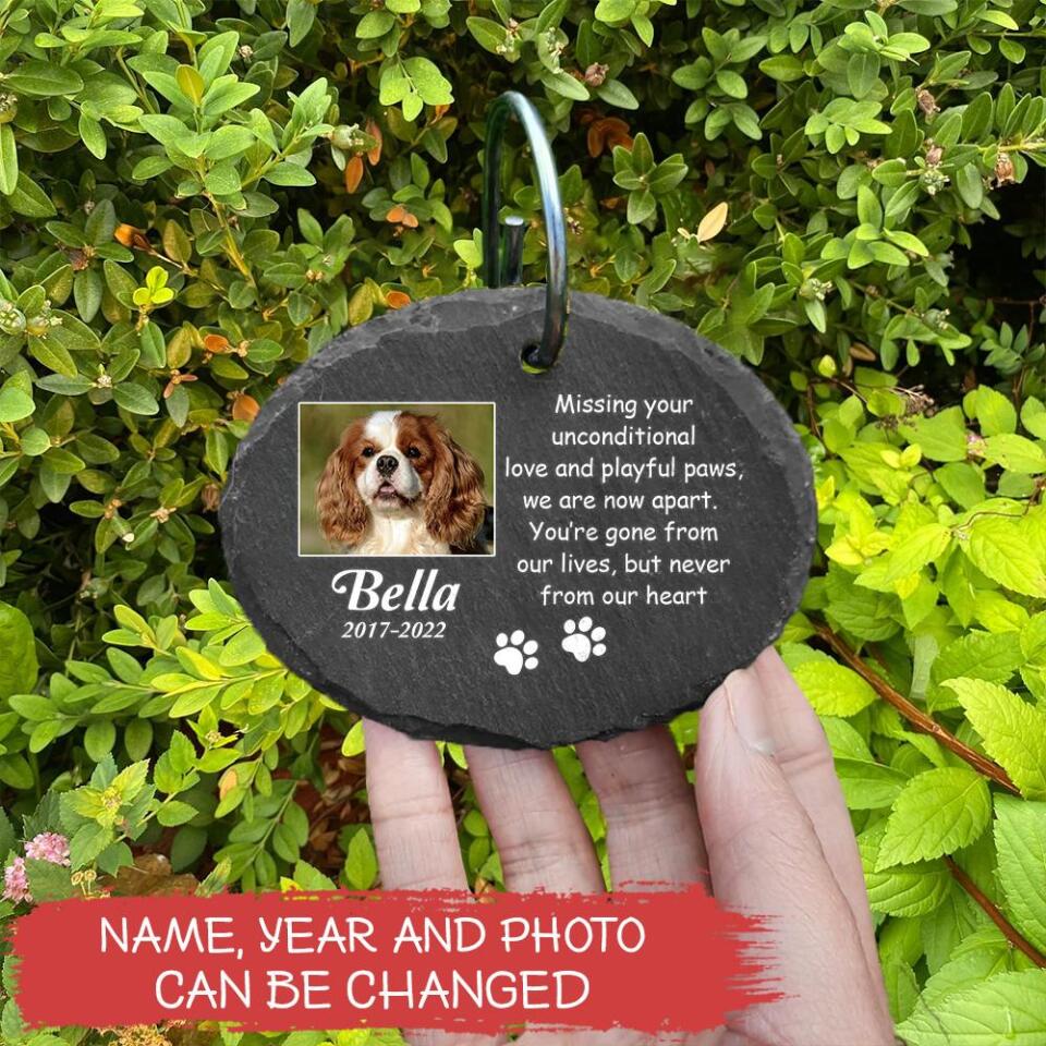 Missing Your Unconditional Love - Personalized Garden Slate