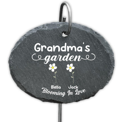 Custom Flower, Personalized Gift For Her - Personalized Garden Slate, Gift For Garden Lovers