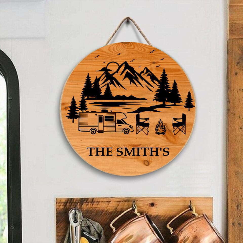 RV Sign, Camper Sign, Engraved RV Sign, RV Hanging Sign, Personalized Door Sign