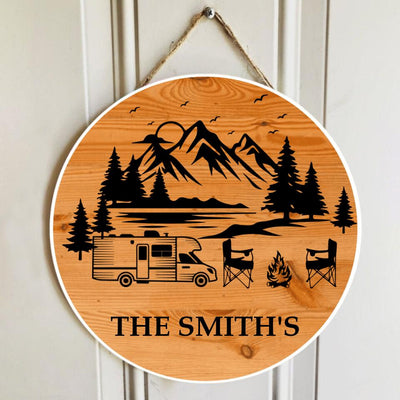 RV Sign, Camper Sign, Engraved RV Sign, RV Hanging Sign, Personalized Door Sign
