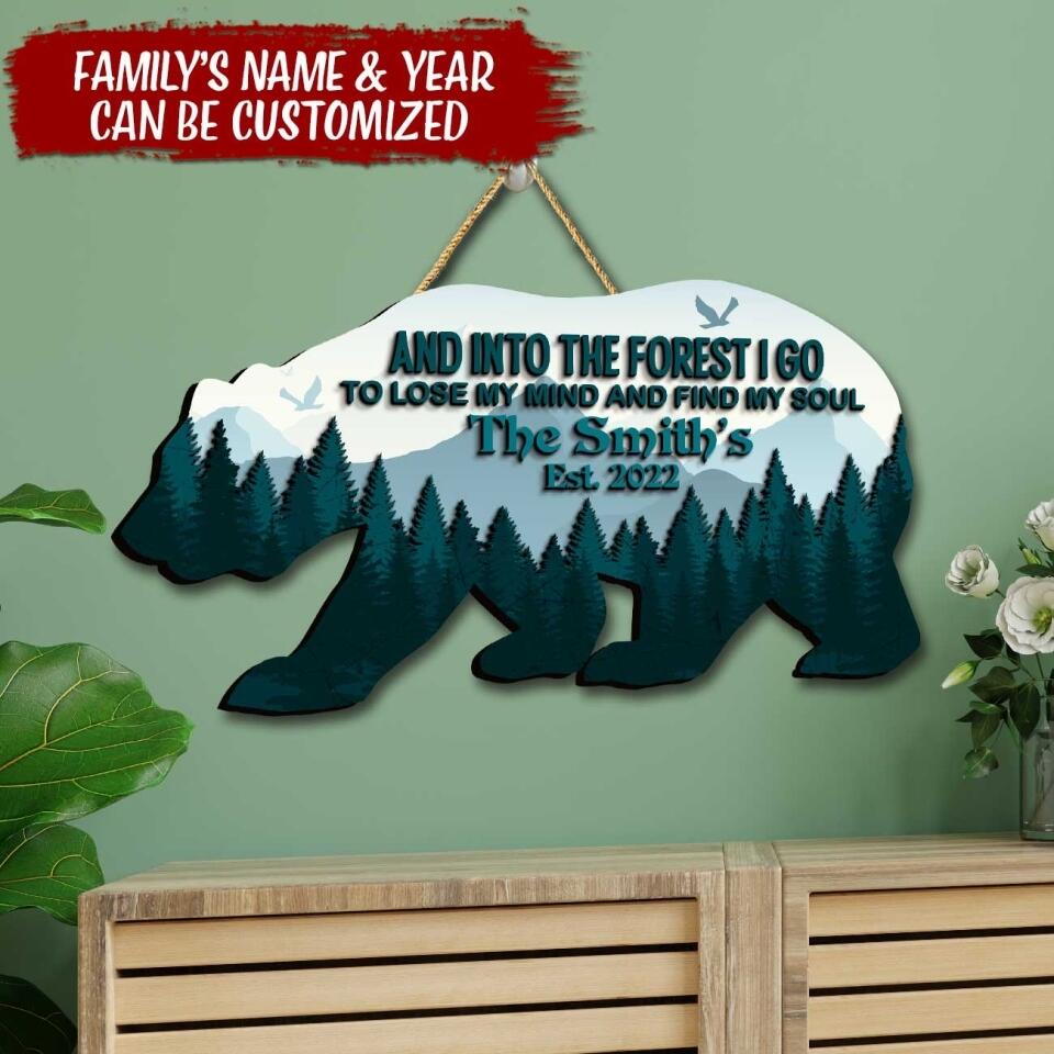 The Adventure Begins - Personalized Wooden Sign 2 layer, Gift For Camping Lover