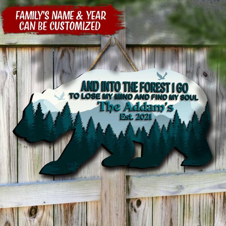 The Adventure Begins - Personalized Wooden Sign 2 layer, Gift For Camping Lover