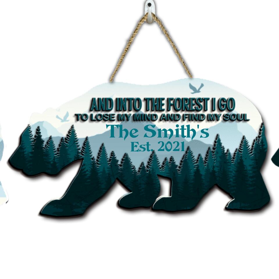 The Adventure Begins - Personalized Wooden Sign 2 layer, Gift For Camping Lover