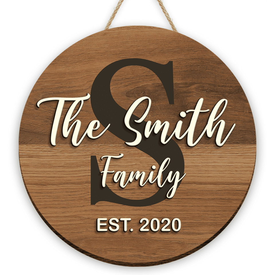 Pallet Sign / Last Name Sign / Custom 2 Layer Wood Sign