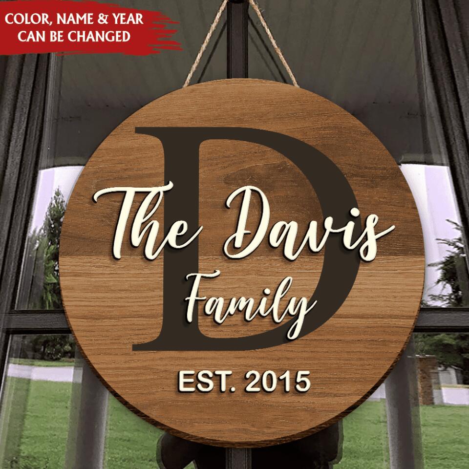 Pallet Sign / Last Name Sign / Custom 2 Layer Wood Sign