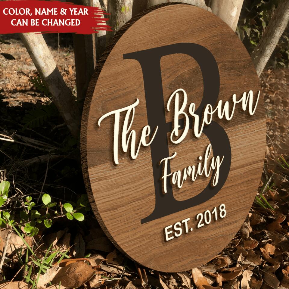 Pallet Sign / Last Name Sign / Custom 2 Layer Wood Sign