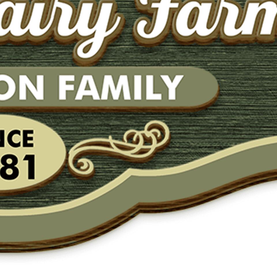 Wooden Farm Signs, Gift For Farmer - Personalized 2 Layer Sign ...