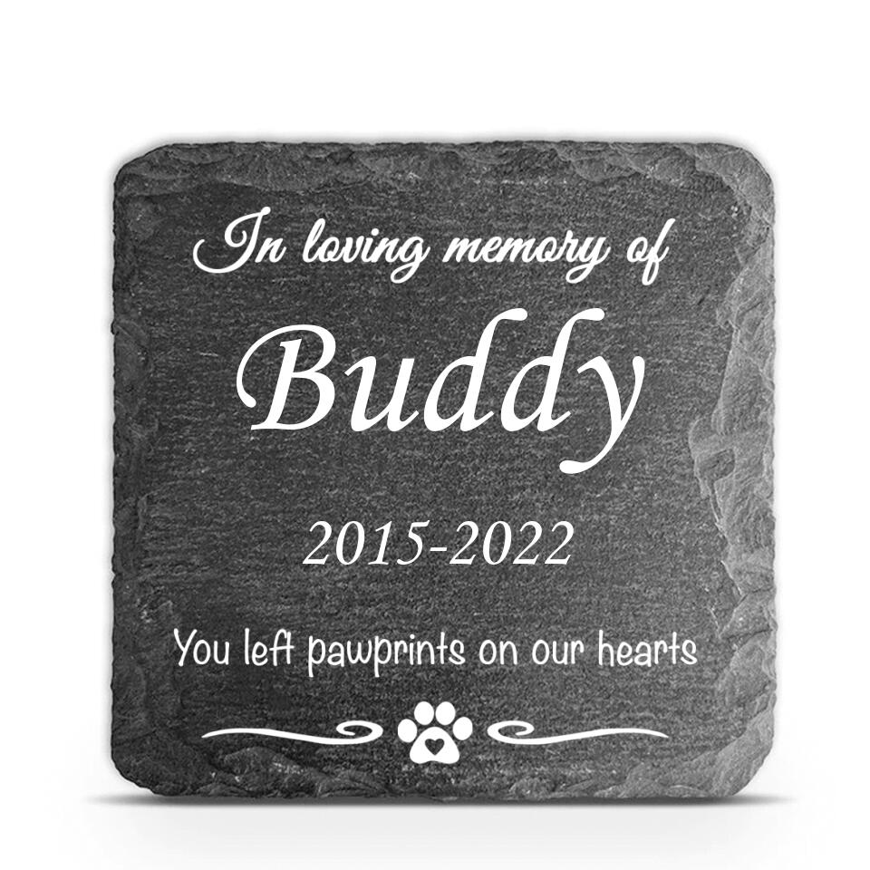 In Loving Memory Of Pet Memorial Garden Stones - Personalized Memorial Stone