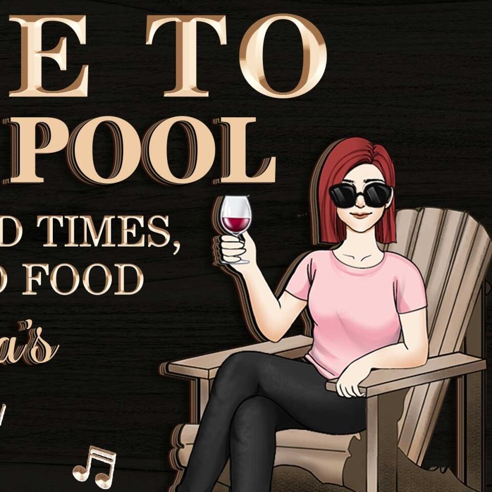 Patio Grilling | Good Friends, Good Times, Good Food, Good Music | Couple Husband Wife | Backyard 2 Layer Wooden Sign  | Personalized Custom Classic Wooden