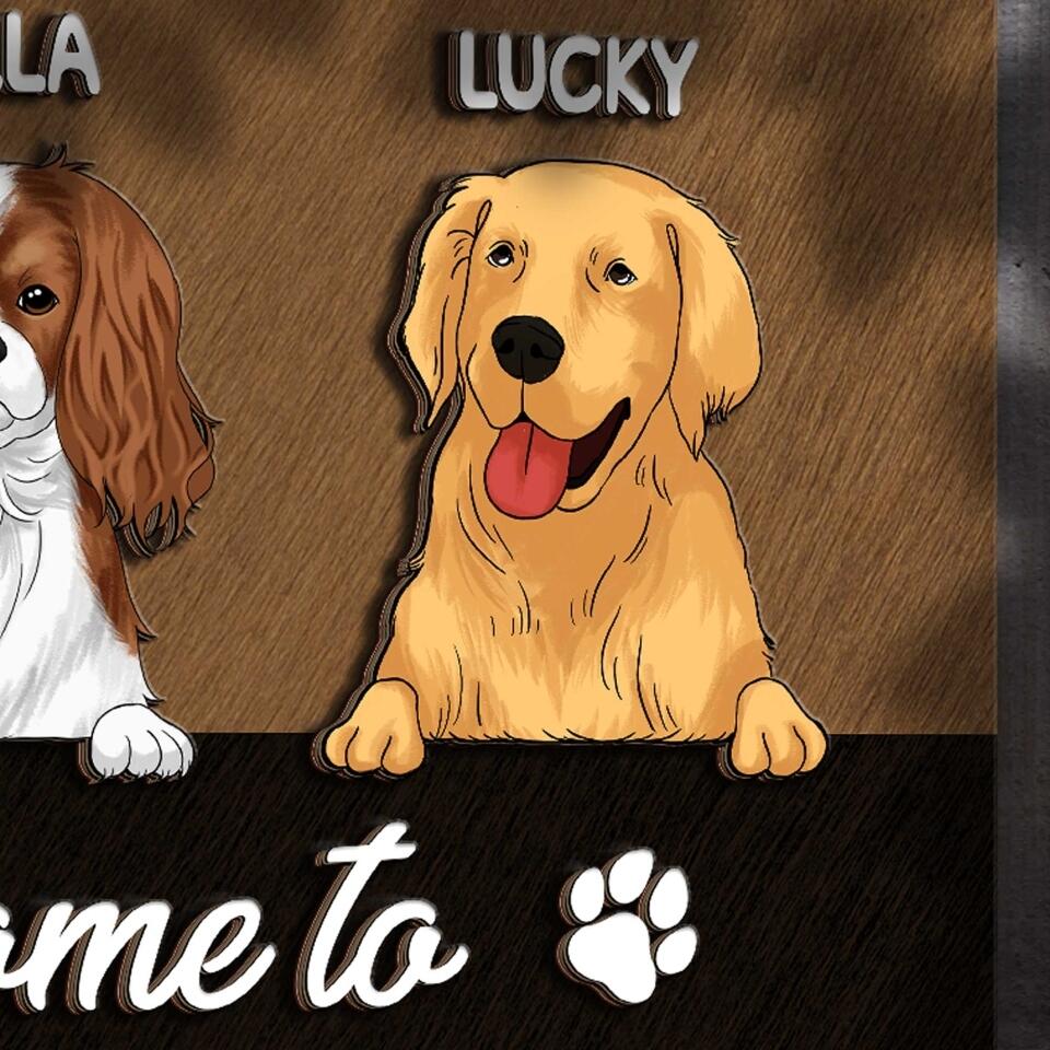 Welcome To The Shitshow Hope You Brought Alcohol And Dog Treats  - Personalized 2 Layer Rectangle Wooden Sign