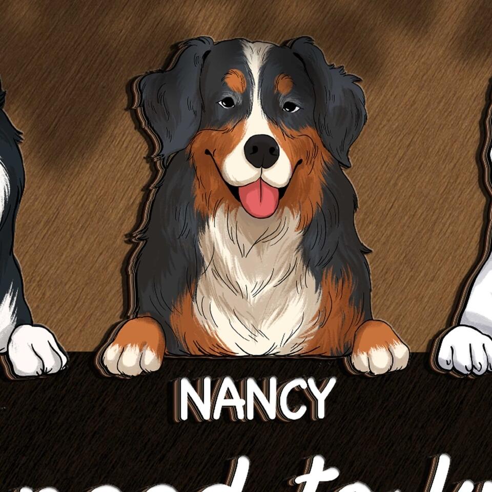 No Need To Knock We Know You Are Here - Personalized 2 Layer Rectangle Wooden Sign