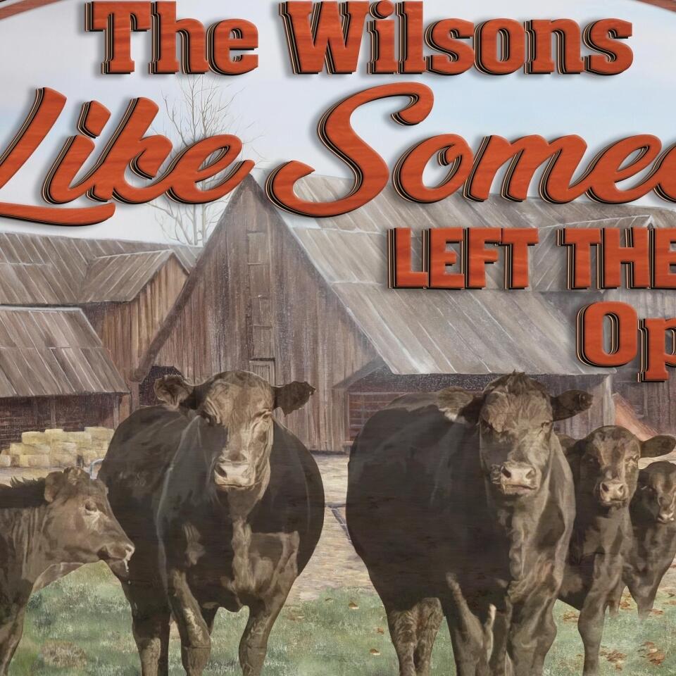 Live Like Someone Left The Gate Open 2 Layer Sign