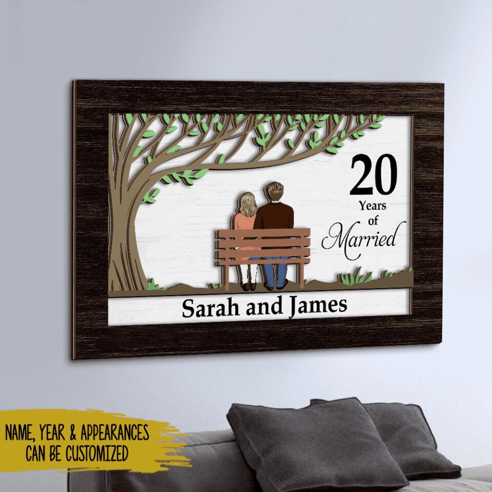 Anniversary Wooden Decoration | Best Gift Idea For Anniversary | 2 Layer Wooden Decoration