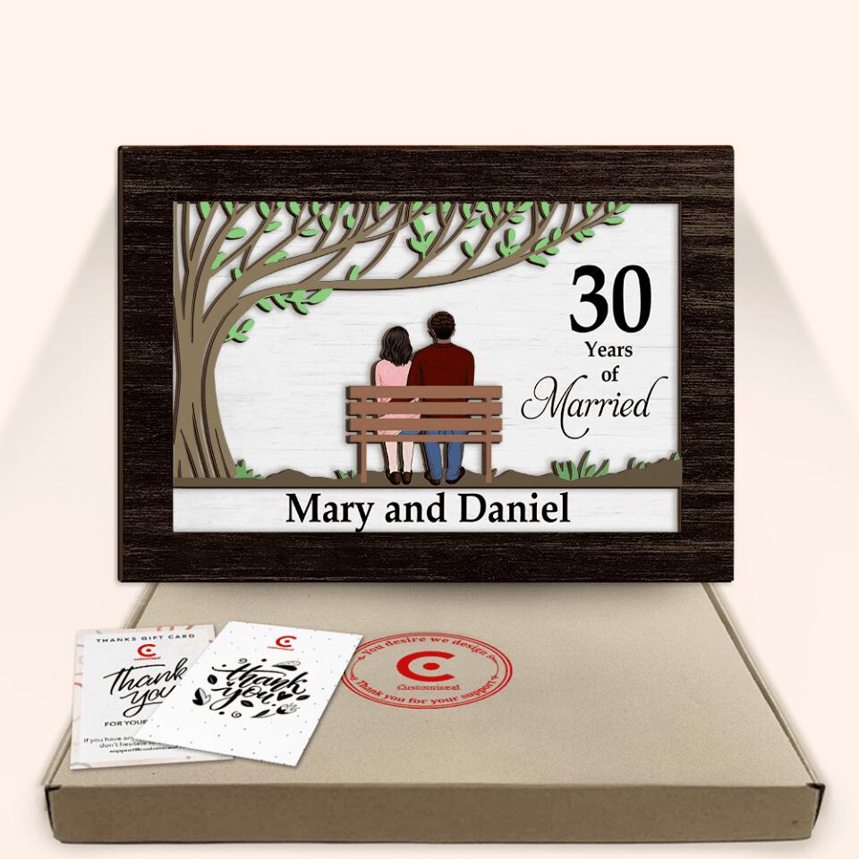 Anniversary Wooden Decoration | Best Gift Idea For Anniversary | 2 Layer Wooden Decoration