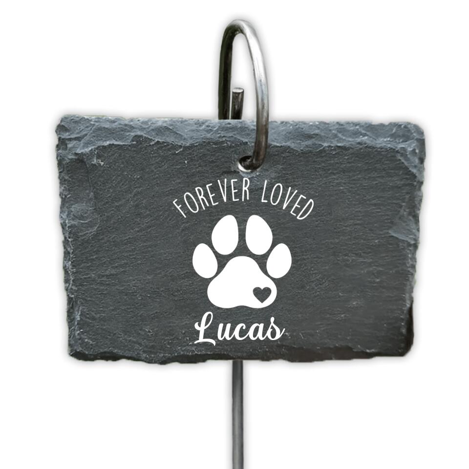 Forever Loved, Gift For Dog Lover - Personalized Garden Slate