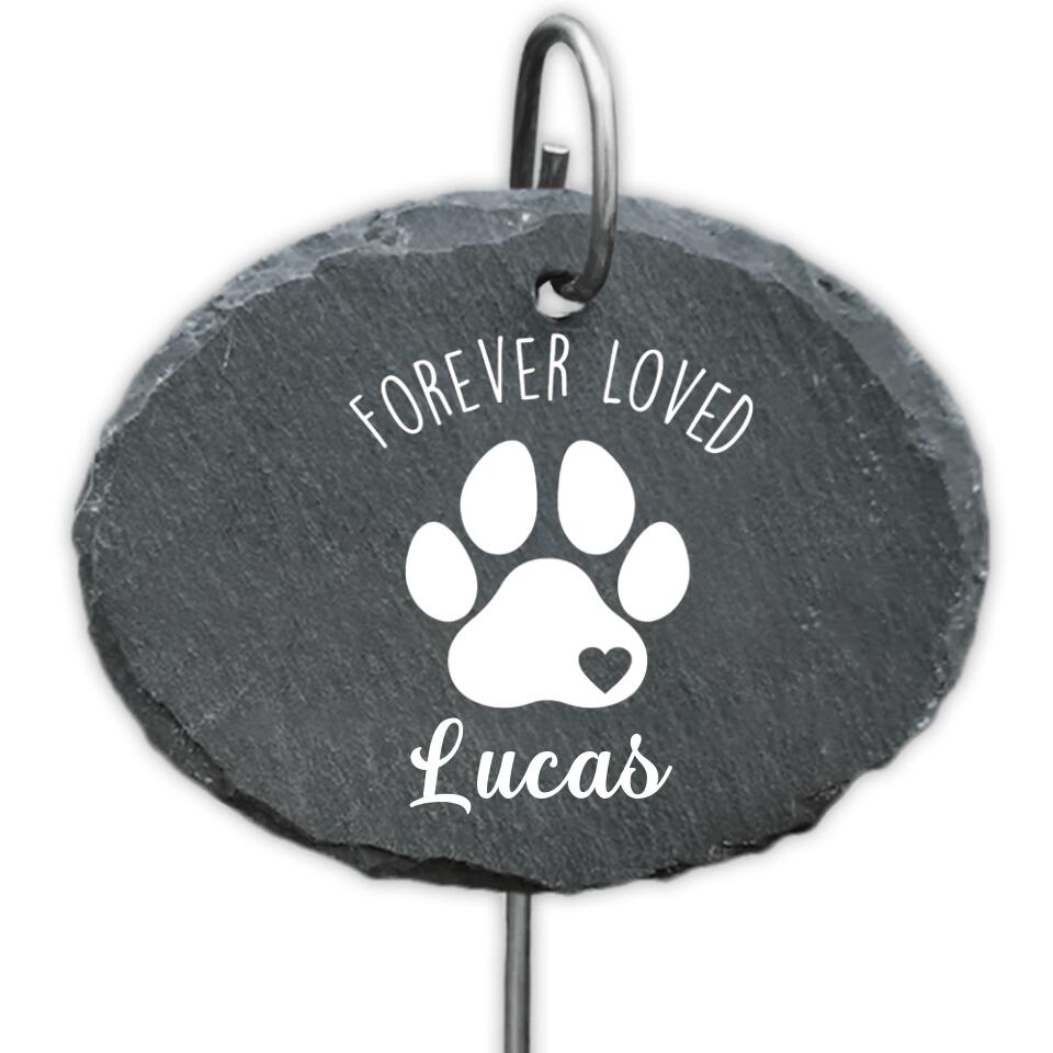 Forever Loved, Gift For Dog Lover - Personalized Garden Slate