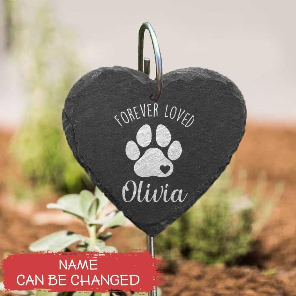 Forever Loved, Gift For Dog Lover - Personalized Garden Slate