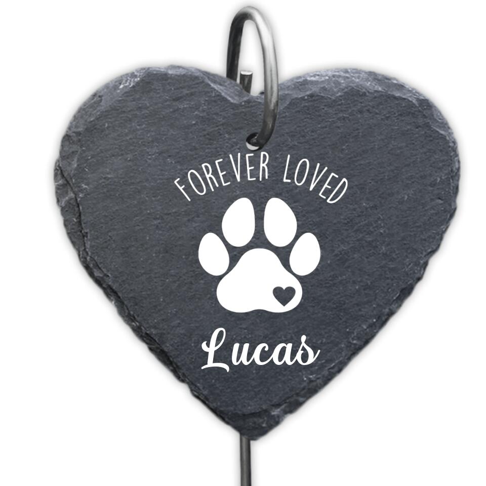 Forever Loved, Gift For Dog Lover - Personalized Garden Slate
