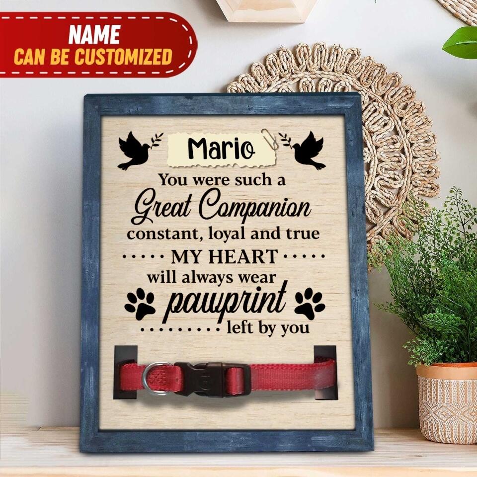 Pawprints Left By You- Personalized Memorial Sign