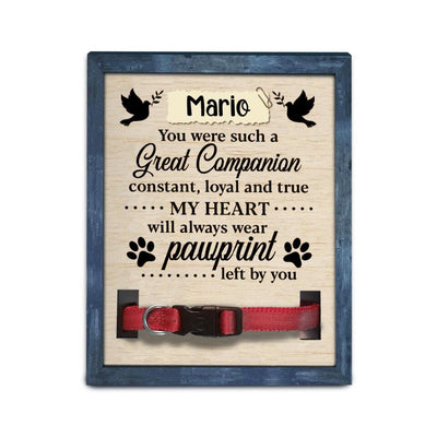 Pawprints Left By You- Personalized Memorial Sign
