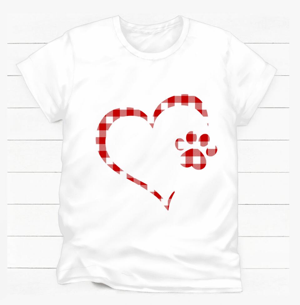 My Heart Is Held By The Paws Of A Dog - Personalized T-shirt