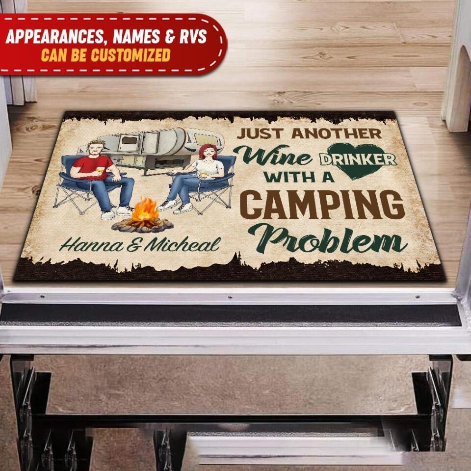 Just Another Wine Drinker Custom Doormat