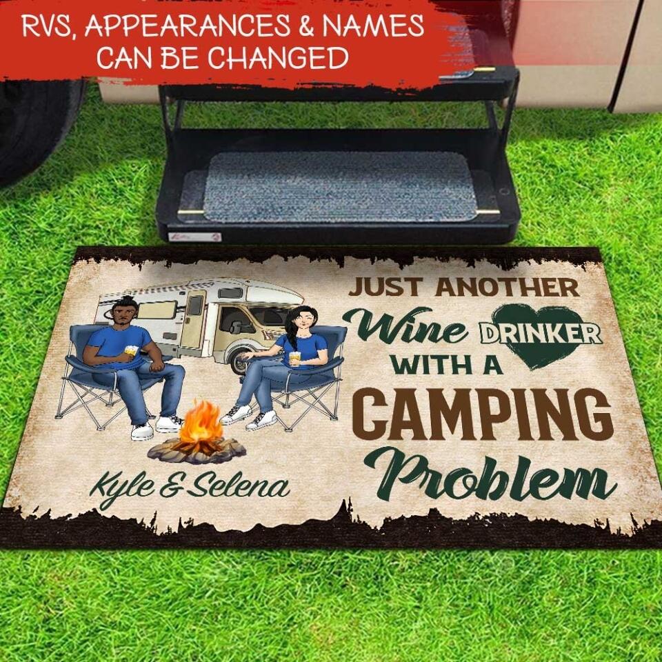 Just Another Wine Drinker Custom Doormat