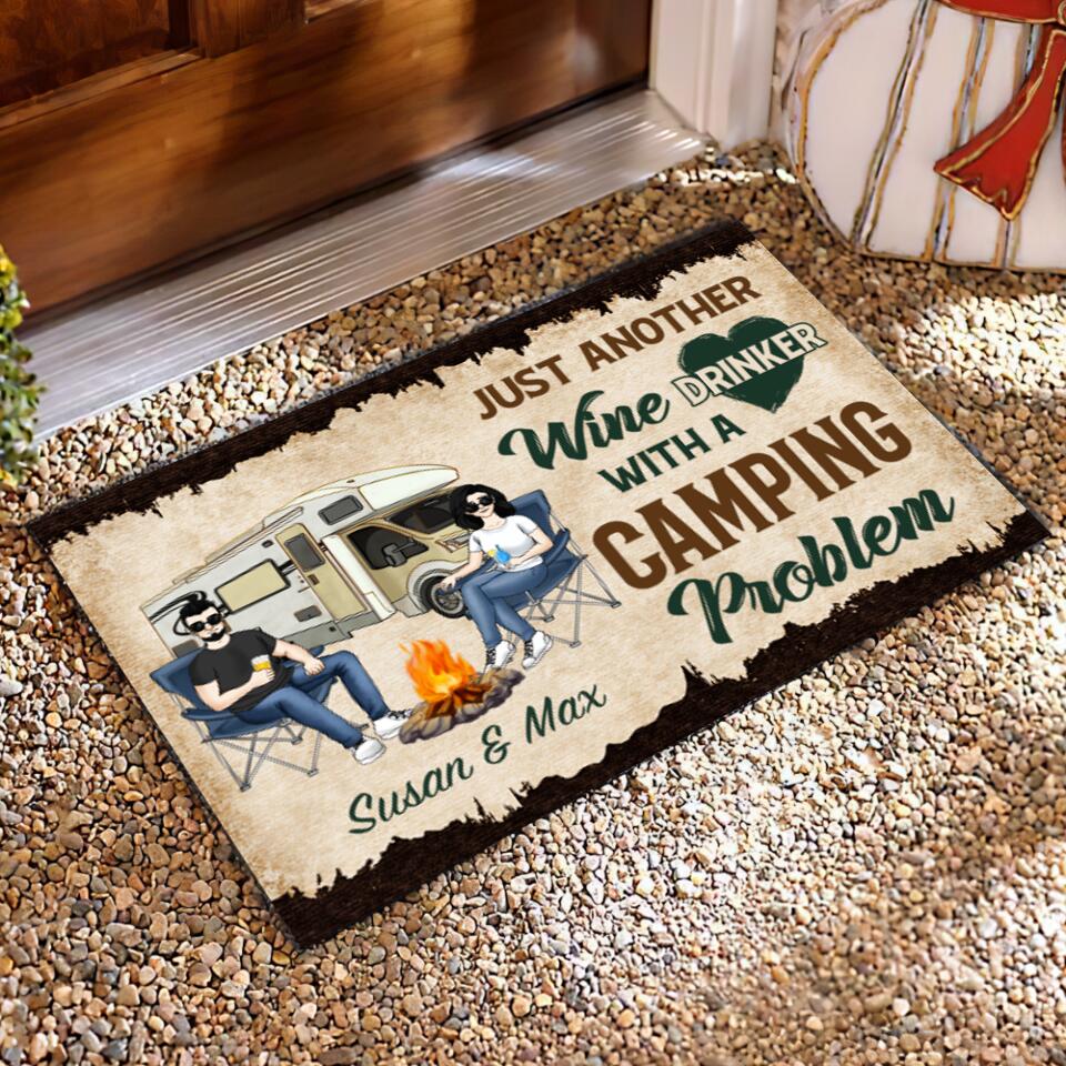 Just Another Wine Drinker Custom Doormat
