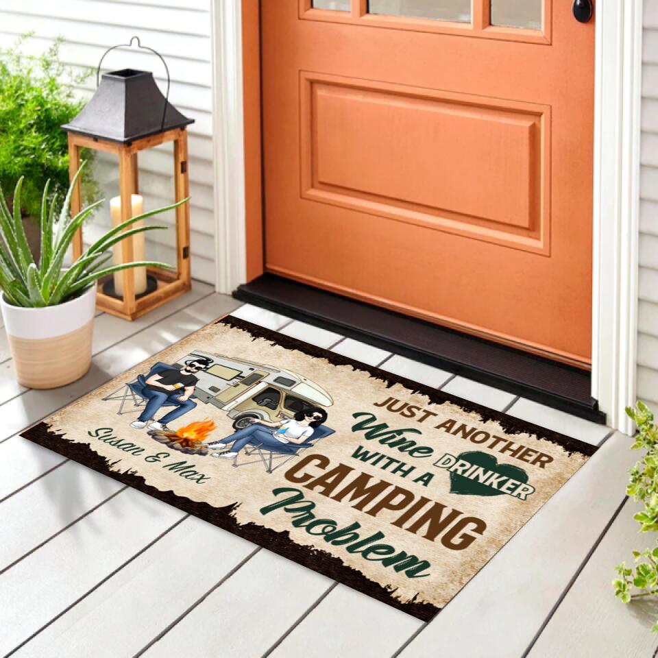 Just Another Wine Drinker Custom Doormat