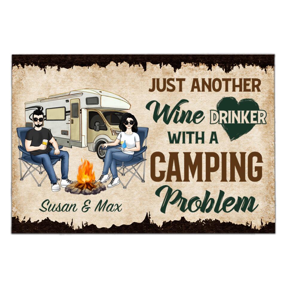 Just Another Wine Drinker Custom Doormat